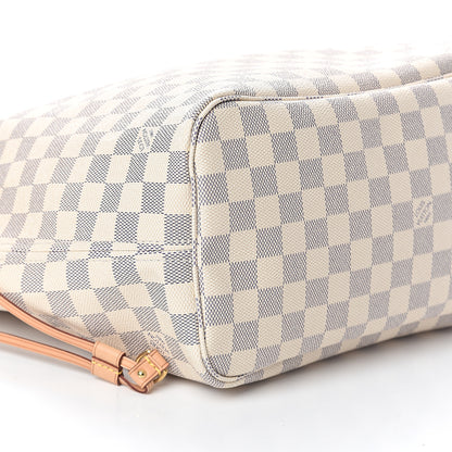 Louis Vuitton Damier Azur Neo Neverfull MM Rose Ballerine 7 of 8