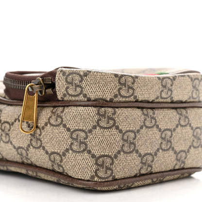 Gucci GG Supreme Monogram Web Mini Ophidia Double Zip Messenger Bag Beige New Acero 9 of 12