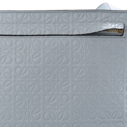 Loewe Calfskin Embossed Mini Repeat T Crossbody Bag Stone Blue 10 of 11