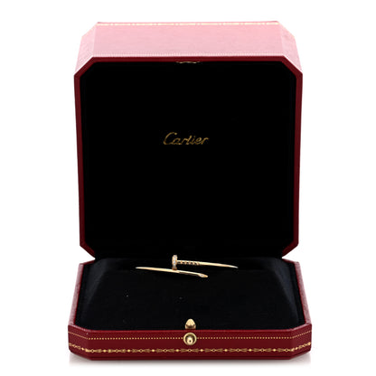 Cartier 18K Yellow Gold Diamond Small Juste Un Clou Bracelet 16 5 of 5