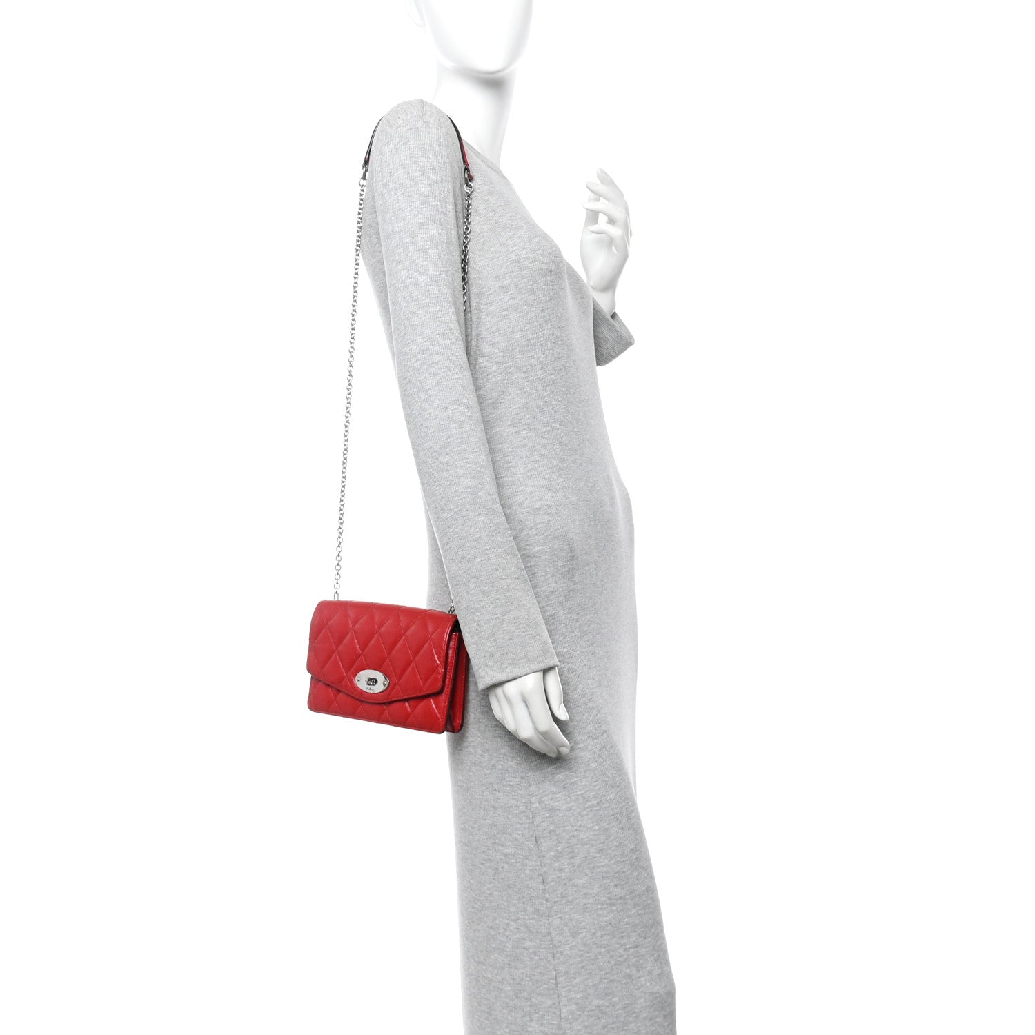 Mulberry スモールダーリー チェーン　レザー　キルティングバッグ　黒 Mulberry スモールダーリー チェーン レザー キルティングバッグ 黒