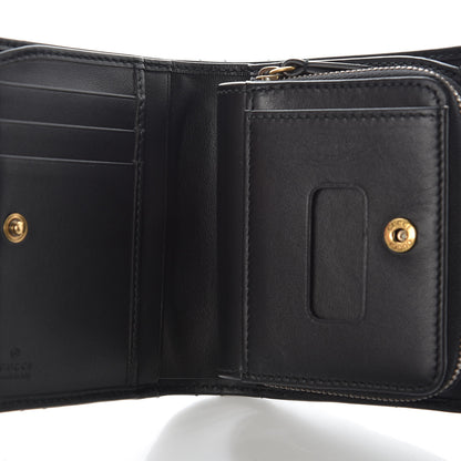 Gucci Calfskin Matelasse GG Marmont ID Card Case Wallet Black 5 of 11