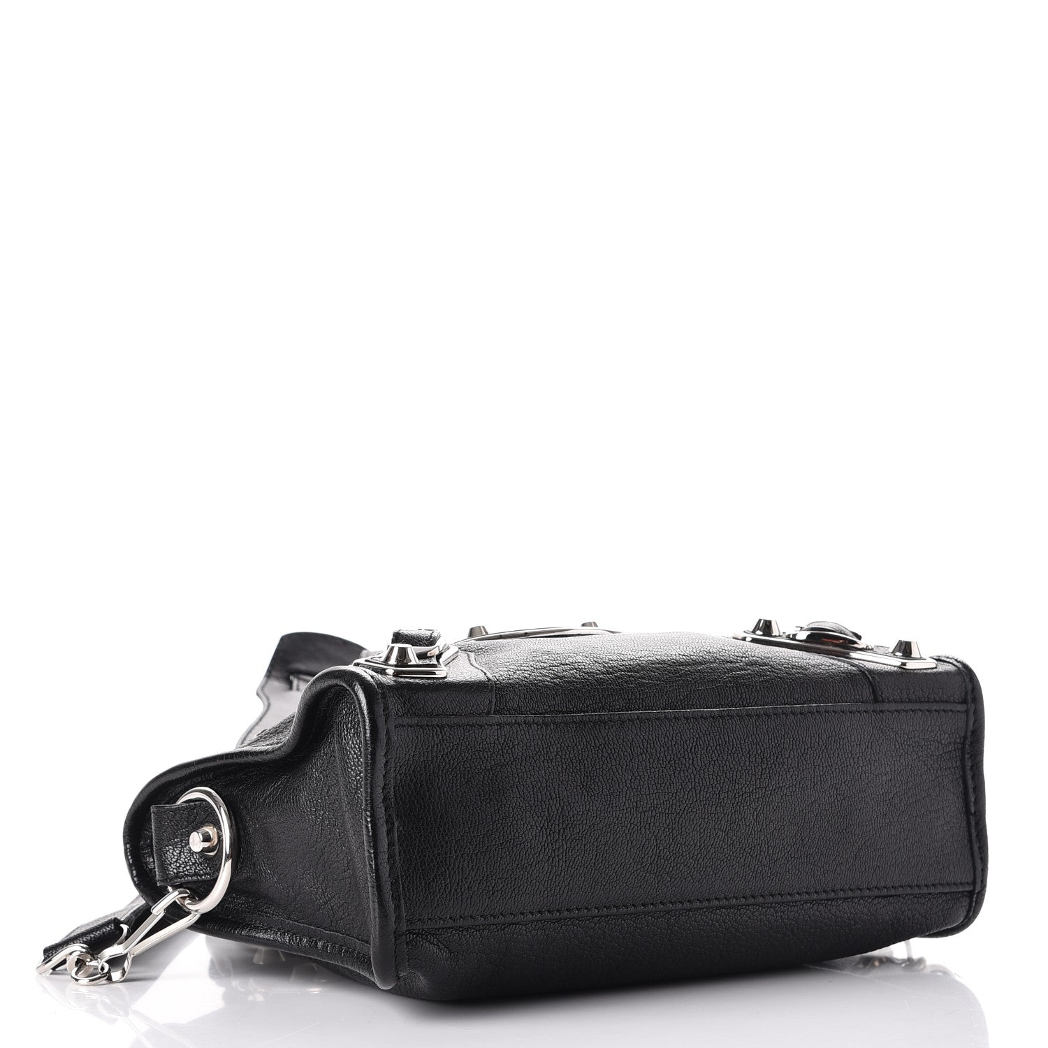 Balenciaga Chevre Silver Metallic Edge Hardware Mini City Black 5 of 8