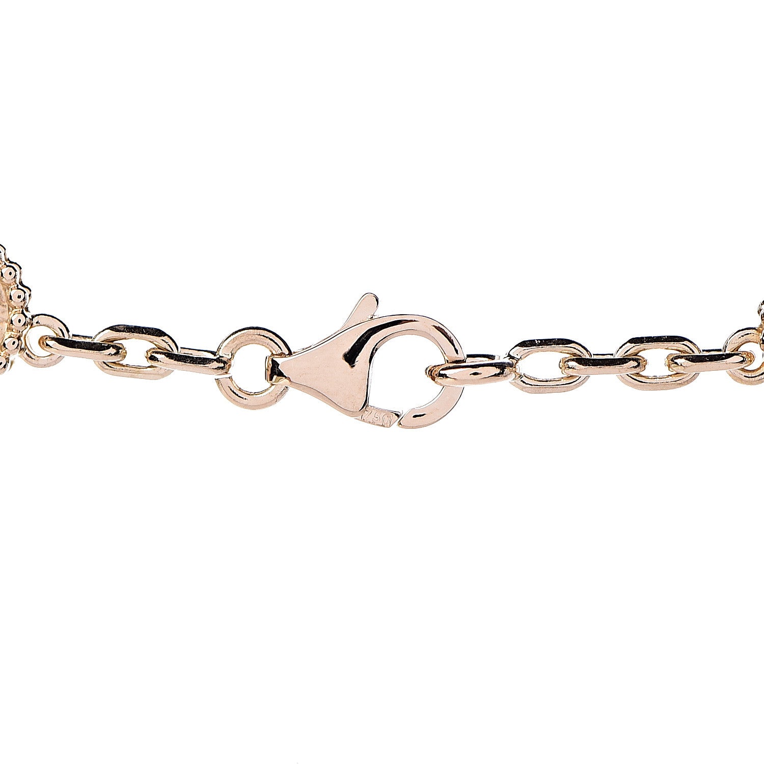 Van Cleef & Arpels 18K Yellow Gold 10 Motifs Vintage Alhambra Necklace 4 of 6