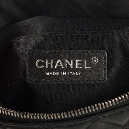 Chanel Lambskin Quilted Banane Waist Bag Fanny Pack Black 6 of 8
