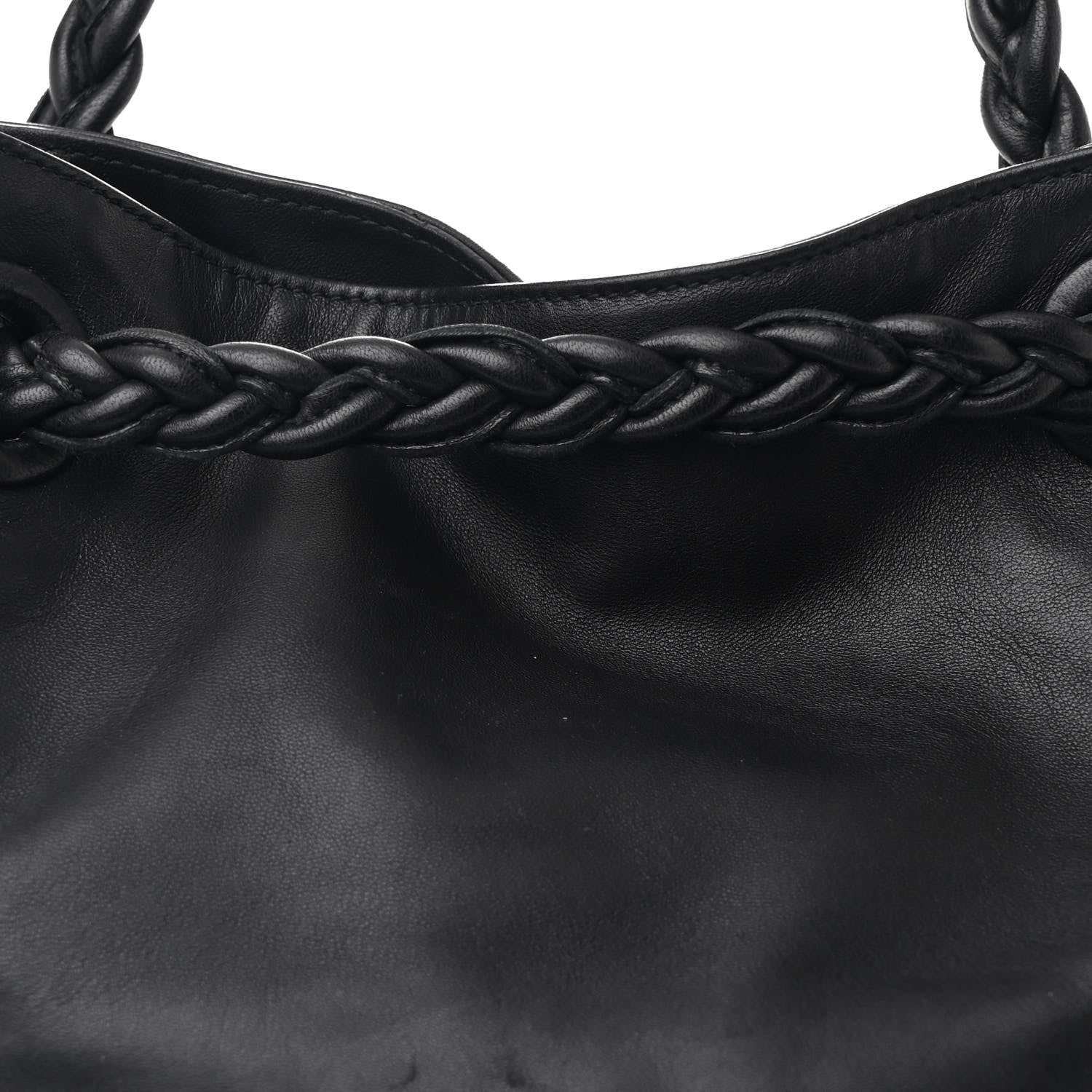 Bottega Veneta Cervo Deerskin Intrecciato Julie Tote Black 7 of 9