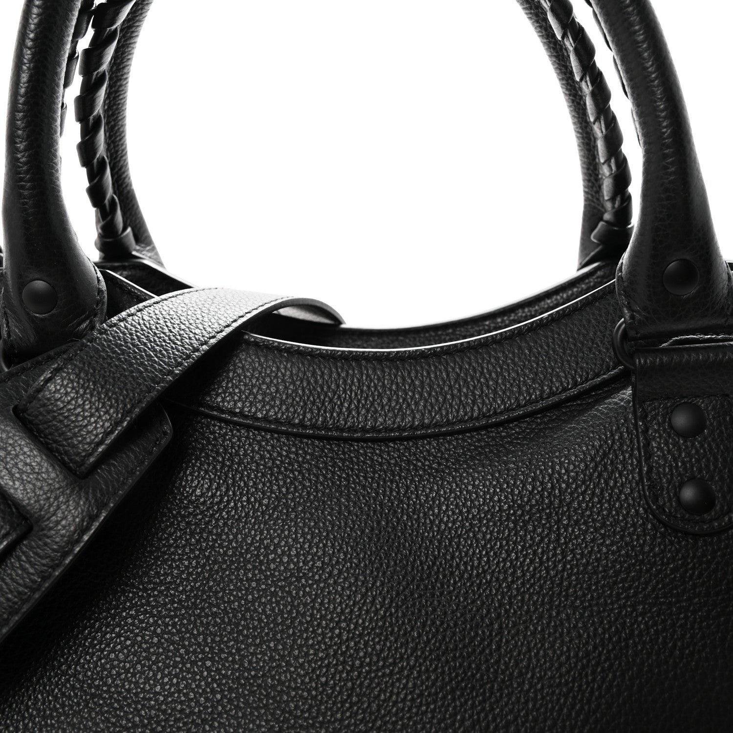 Balenciaga Grained Calfskin Neo Classic Black Hardware Medium City Black 8 of 11