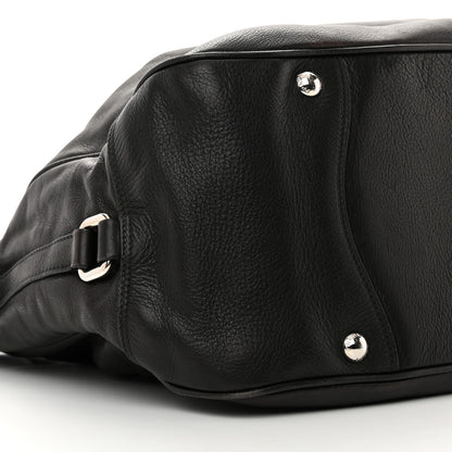 Prada Vitello Daino Tote Black 9 of 17