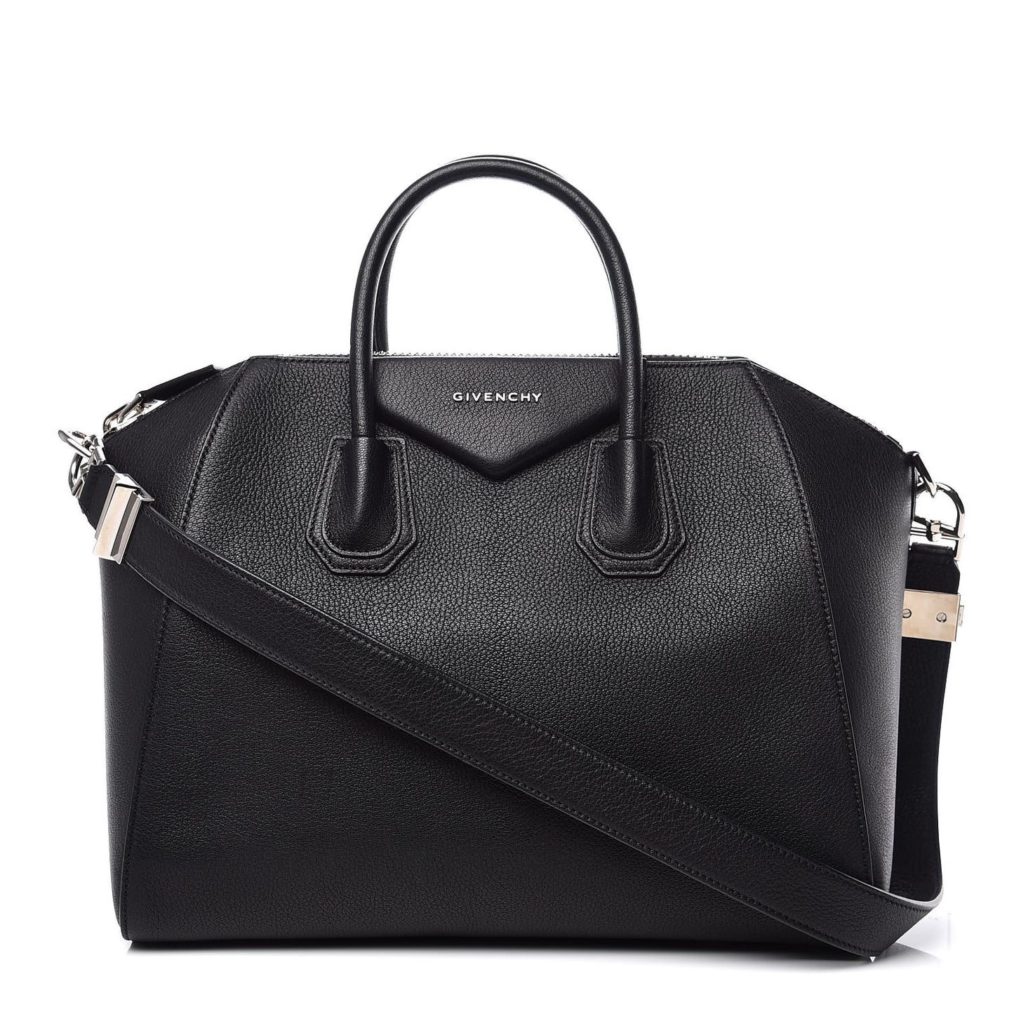 Sugar Goatskin Medium Antigona Black