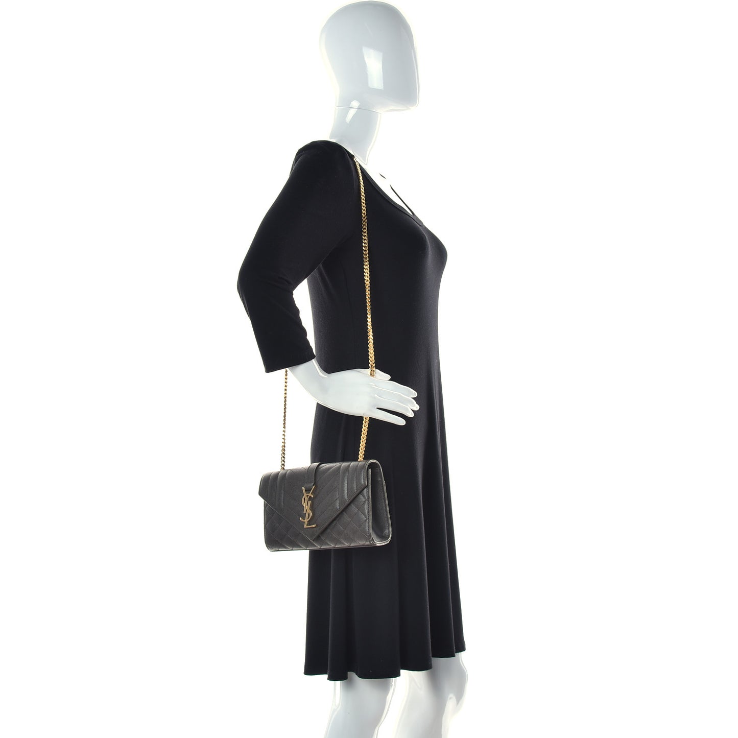 Grain De Poudre Textured Mixed Matelasse Triquilt Small Monogram Satchel Pebble