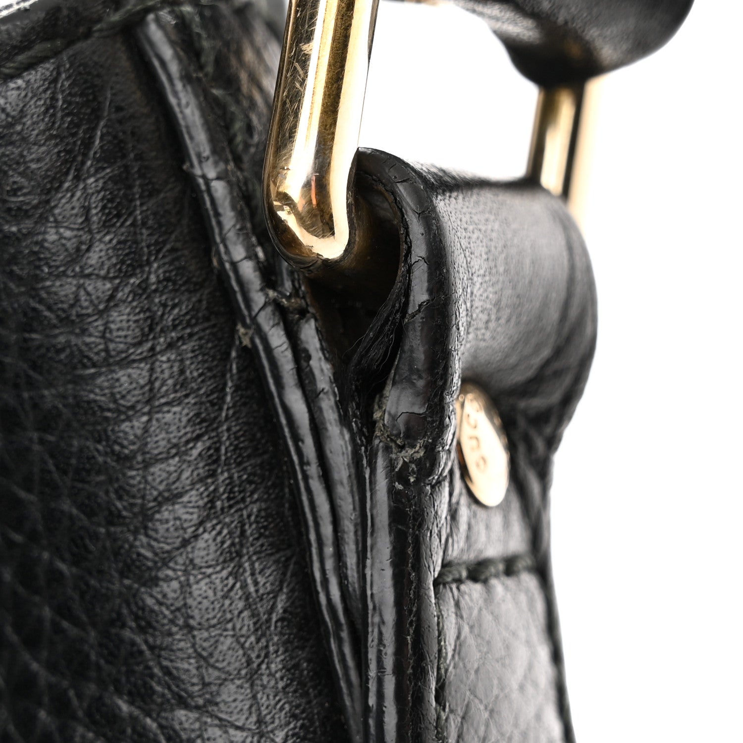 Gucci GG Monogram Calfskin Bucket Bag Black 11 of 14