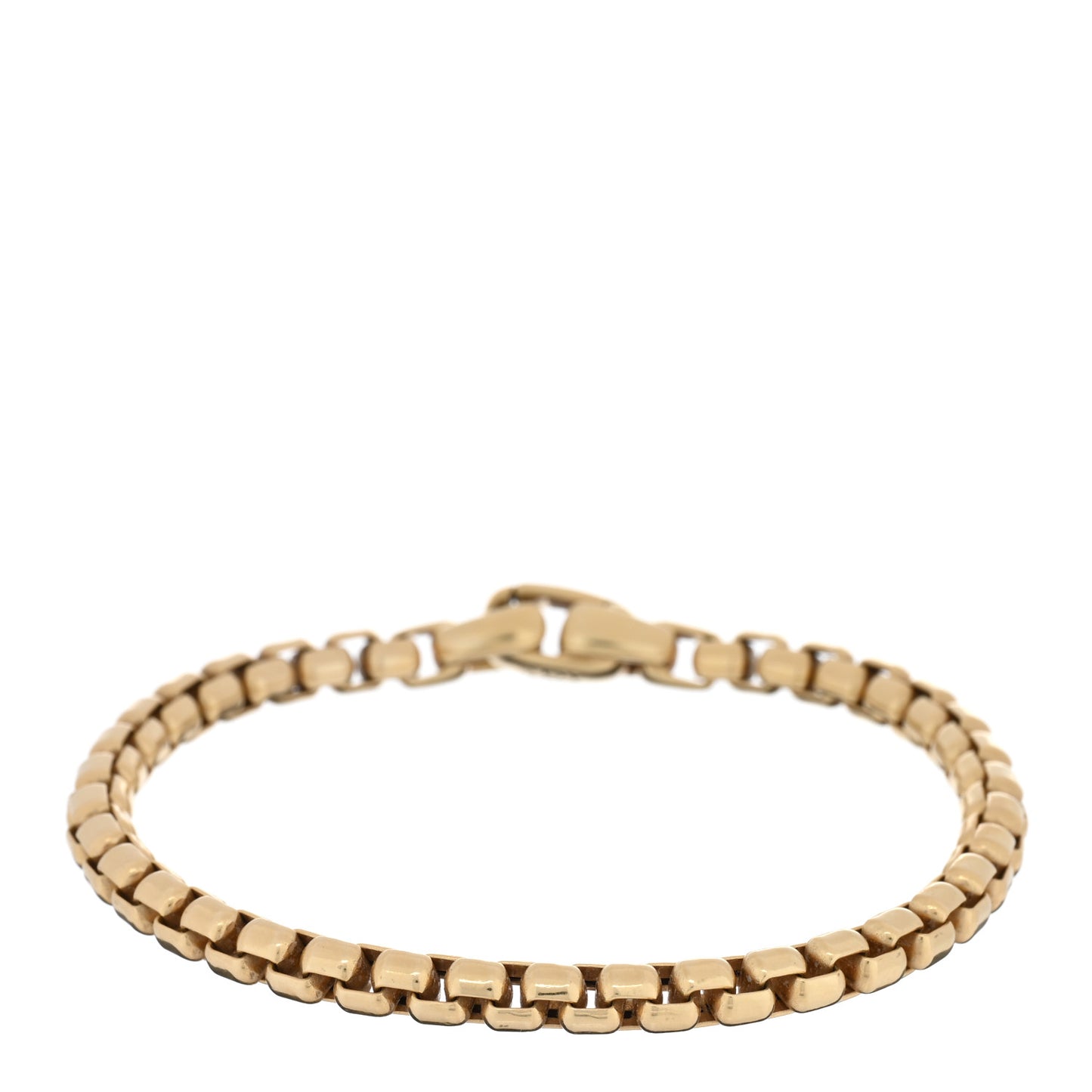 18K Yellow Gold 5mm Box Chain Bracelet