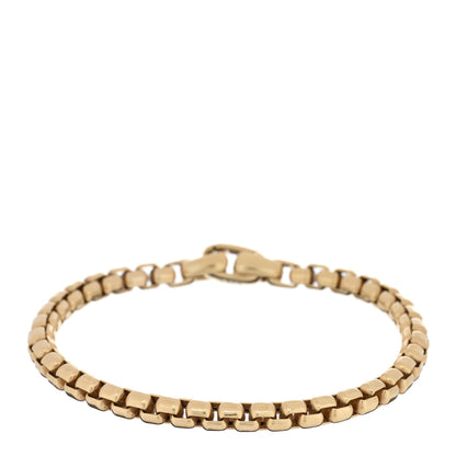 David Yurman 18K Yellow Gold 5mm Box Chain Bracelet 1 of 3
