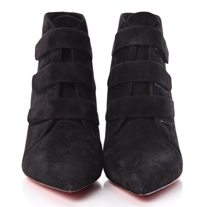 Christian Louboutin Veau Velour Triniboot 85 Booties 37.5 Black 2 of 9