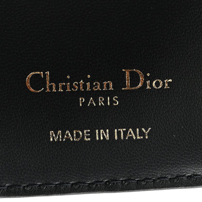 Christian Dior Smooth Calfskin Oblique Saddle Lotus Wallet Blue 6 of 7
