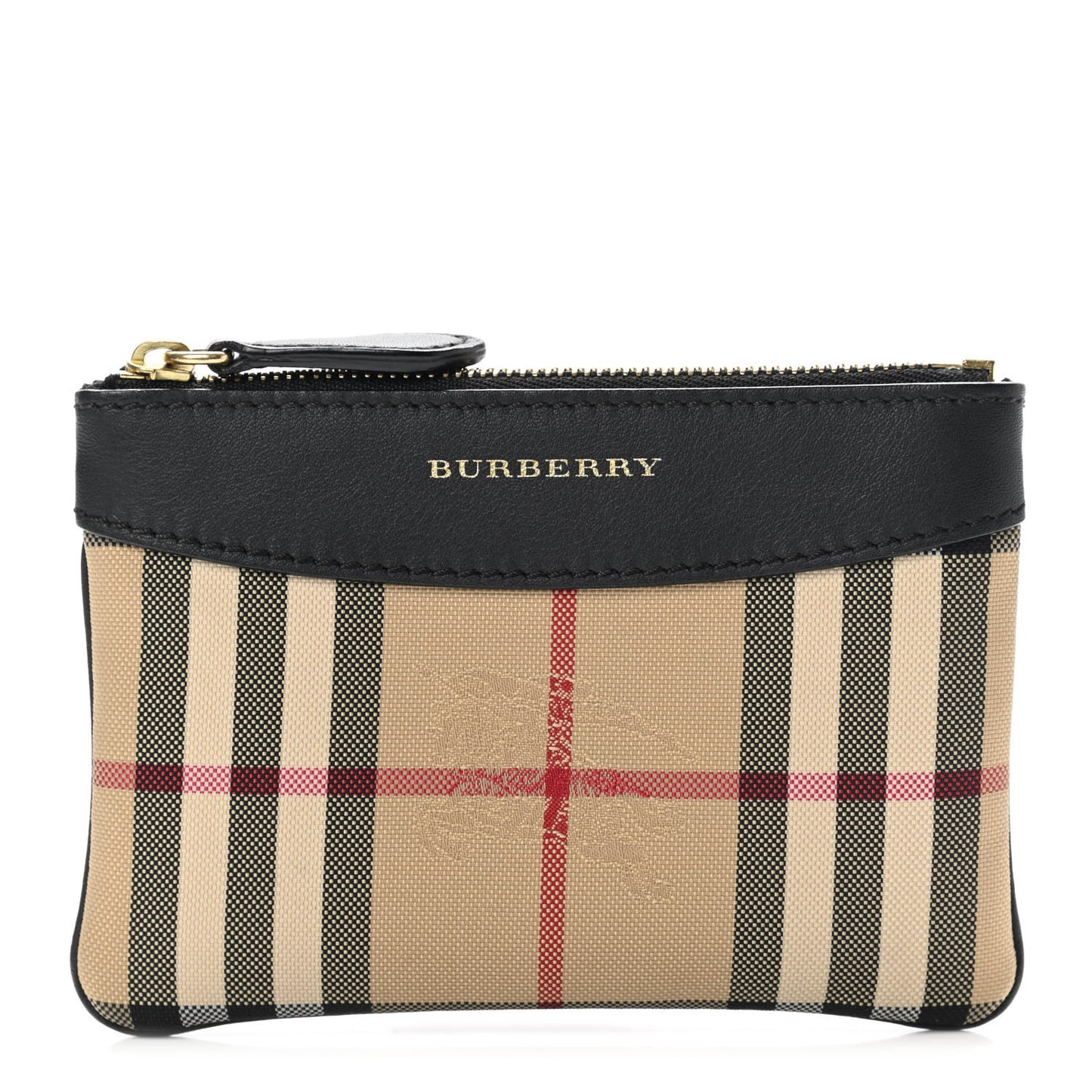 Haymarket Check Zip Pouch Black