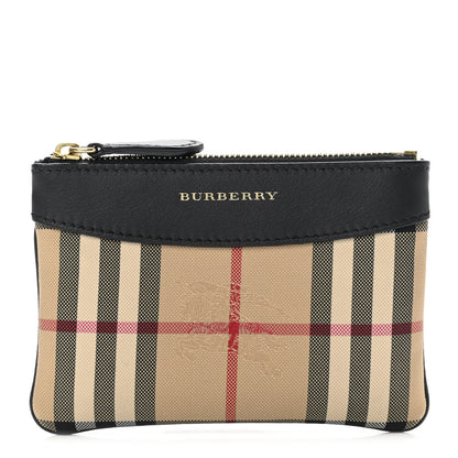 Burberry Haymarket Check Zip Pouch Black 1 of 8