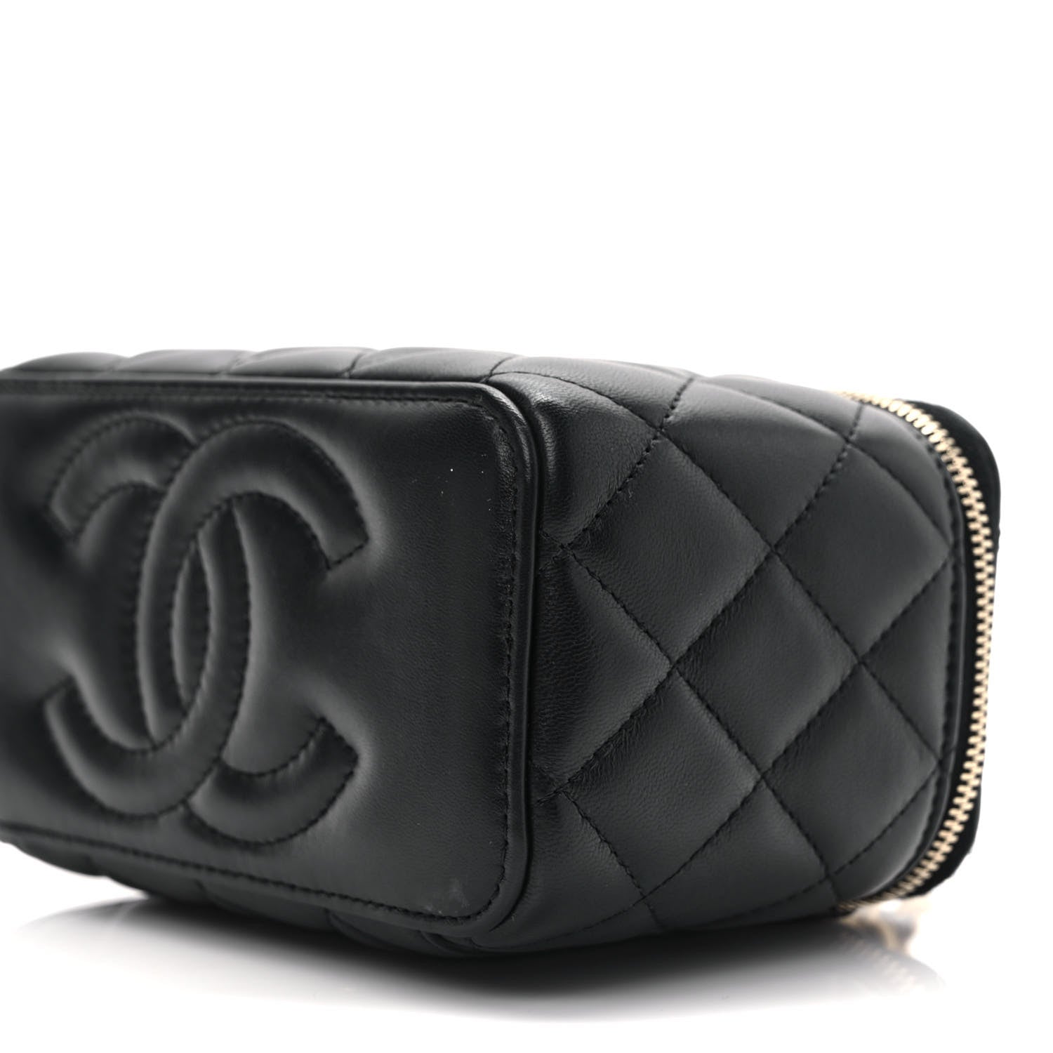Chanel Lambskin Quilted Pick Me Up Vanity Case Black 9 of 11