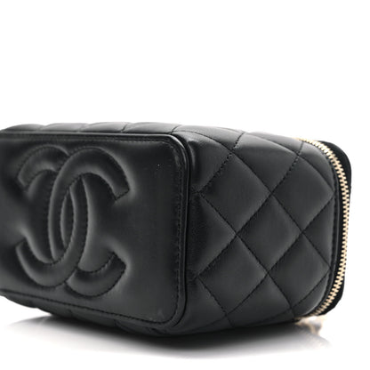Chanel Lambskin Quilted Pick Me Up Vanity Case Black 9 of 11