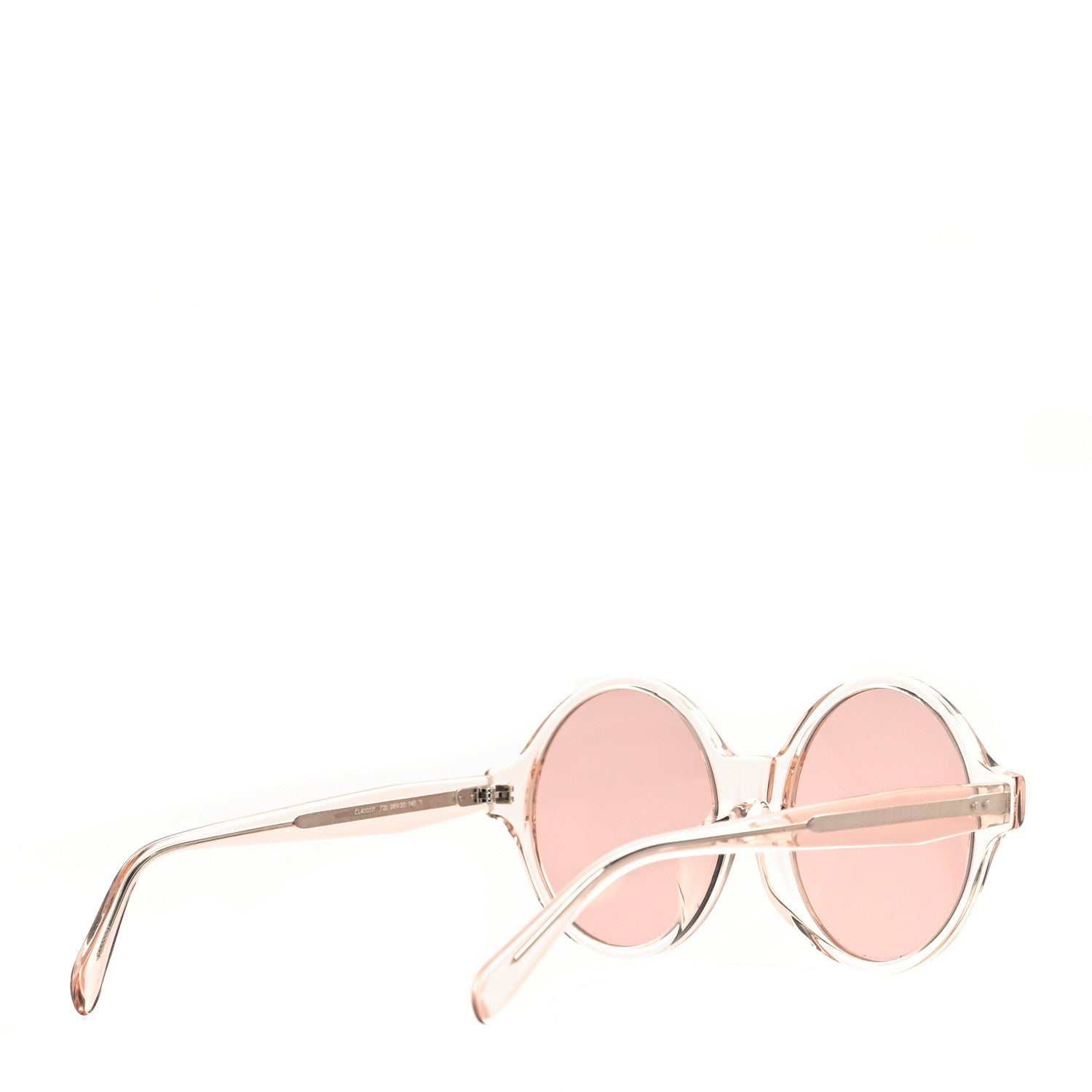 Celine Round Sunglasses CL 40051/I Transparent Light Pink 4 of 6