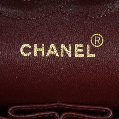 Chanel Lambskin Quilted Medium Double Flap Black 7 of 9