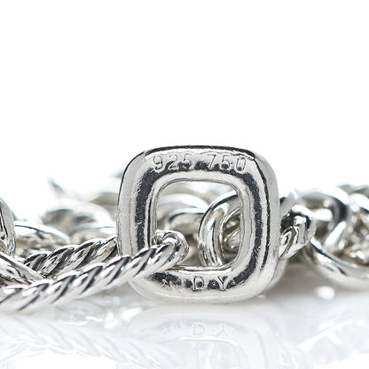 David Yurman Sterling Silver 18K Yellow Gold Cable Heart Charm Bracelet 3 of 3