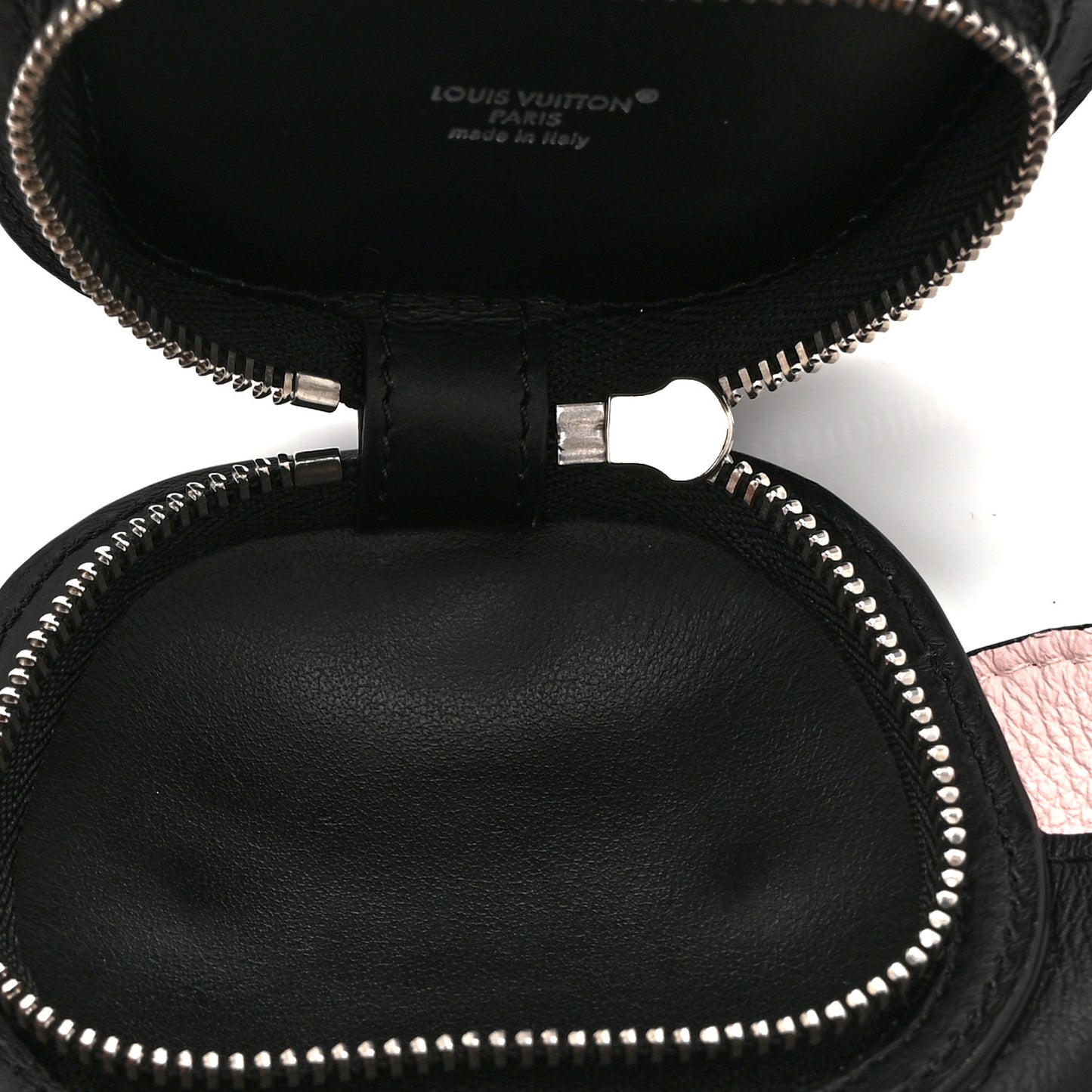 Monogram Dog Bag Bag Charm Key Holder Black