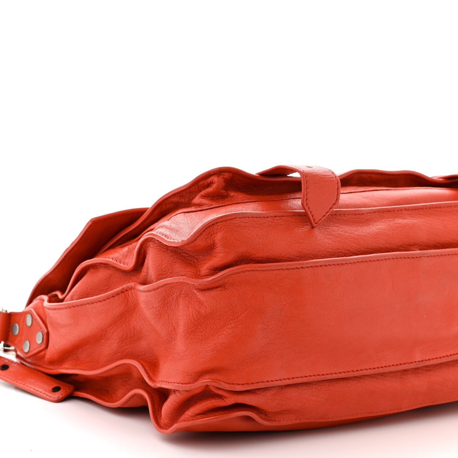 Proenza Schouler Lambskin PS1 Large Satchel Orange Pepper 9 of 10