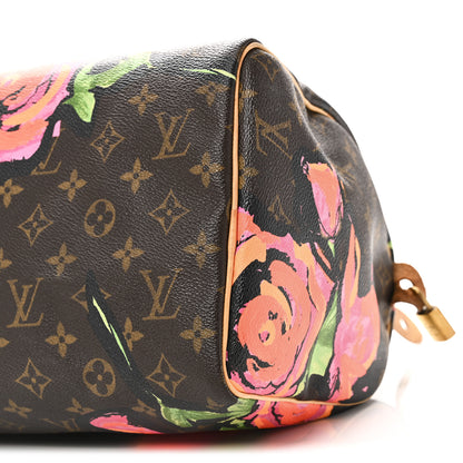 Louis Vuitton Monogram Roses Speedy 30 9 of 9