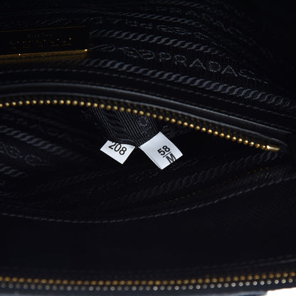 Prada Saffiano Small Galleria Double Zip Tote Black 7 of 9