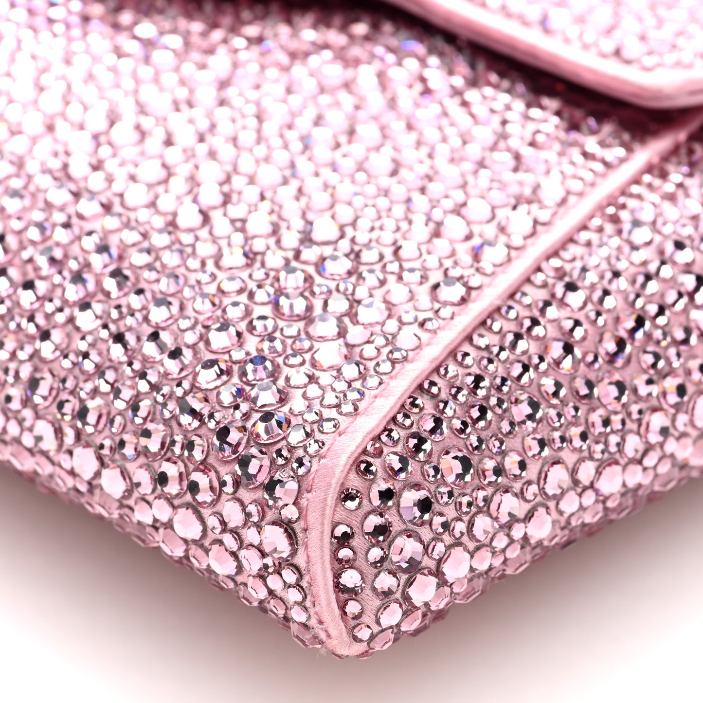 Crystal La Medusa Envelope Clutch Pink