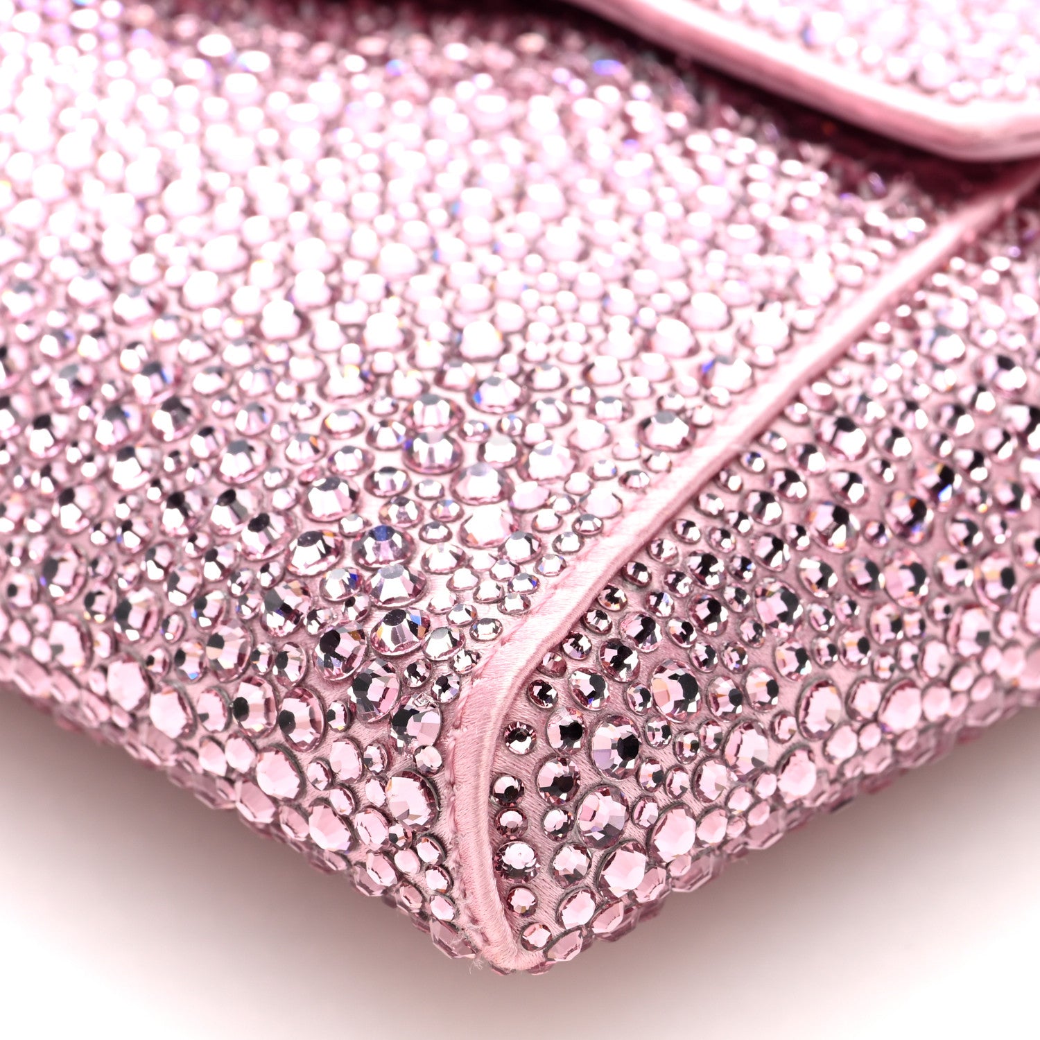 Versace Crystal La Medusa Envelope Clutch Pink 9 of 9
