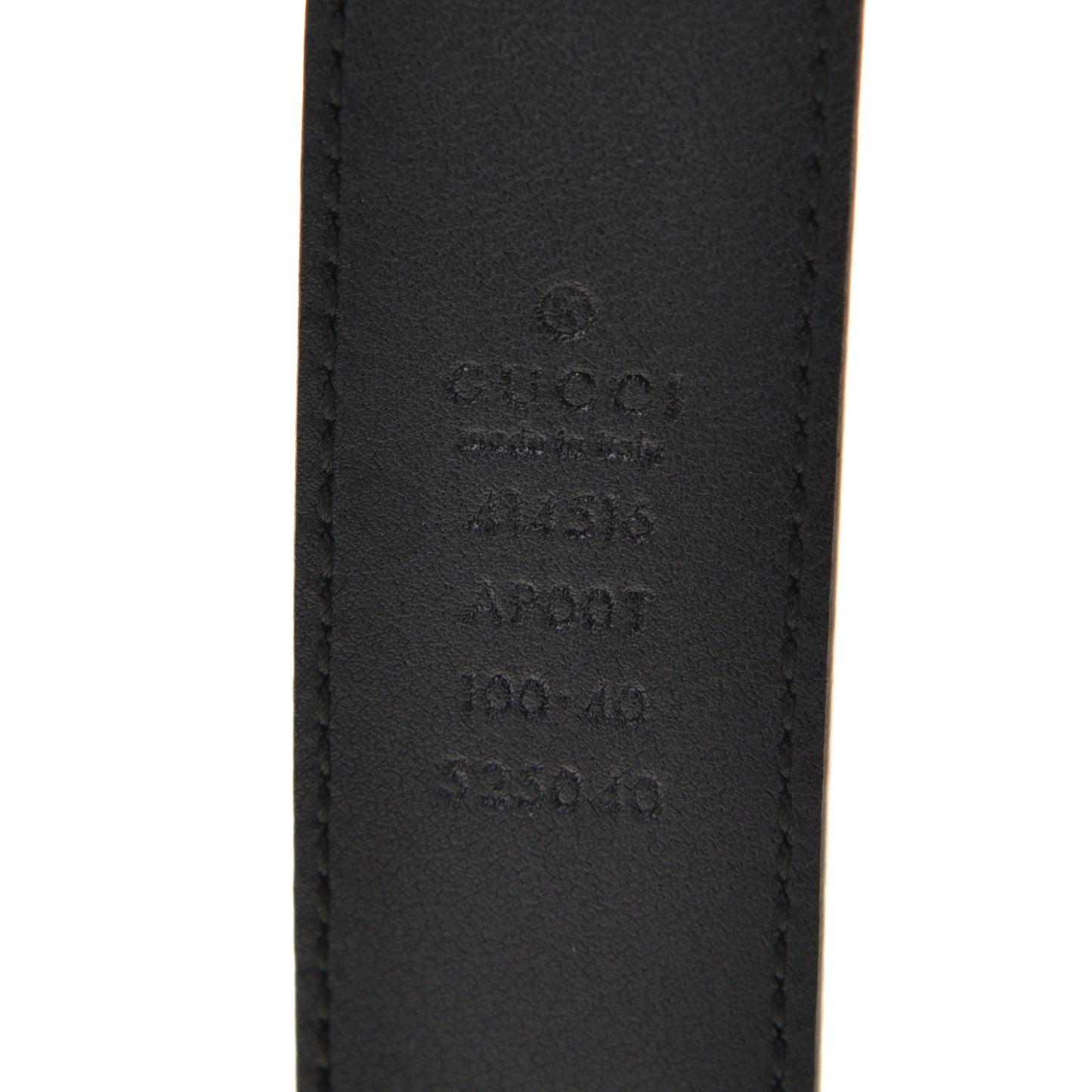 Calfskin Double G 30mm Belt 100 40 Black