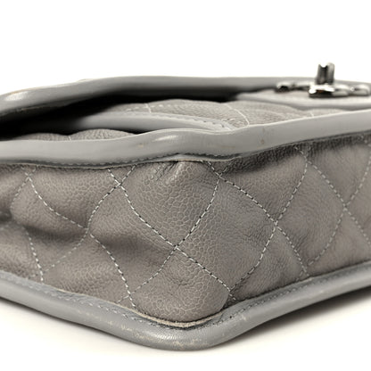 Chanel Caviar Quilted Medium French Riviera Flap Light Grey 10 of 11