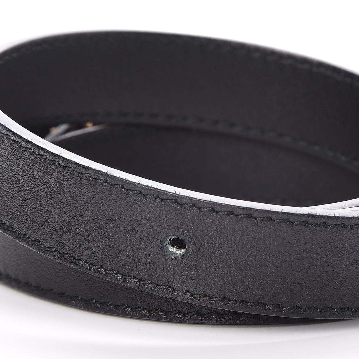 Calfskin Double G 20mm Belt 80 32 Black