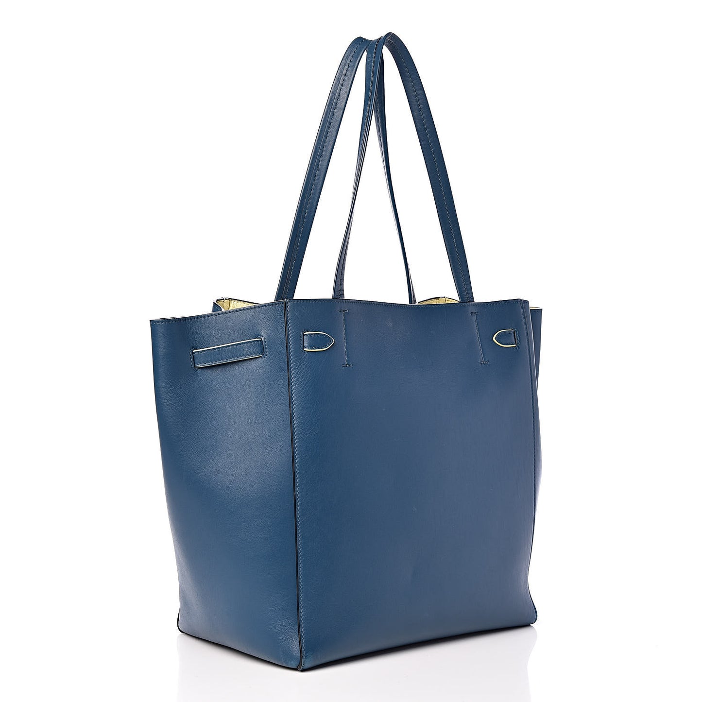 Smooth Calfskin Small Tassel Cabas Phantom Deep Blue