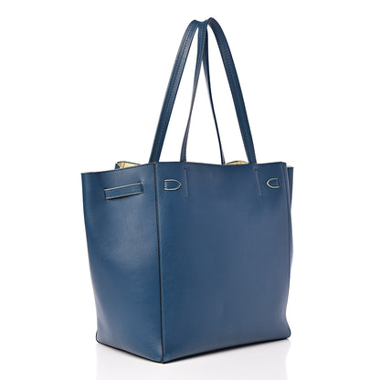Celine Smooth Calfskin Small Tassel Cabas Phantom Deep Blue 3 of 20