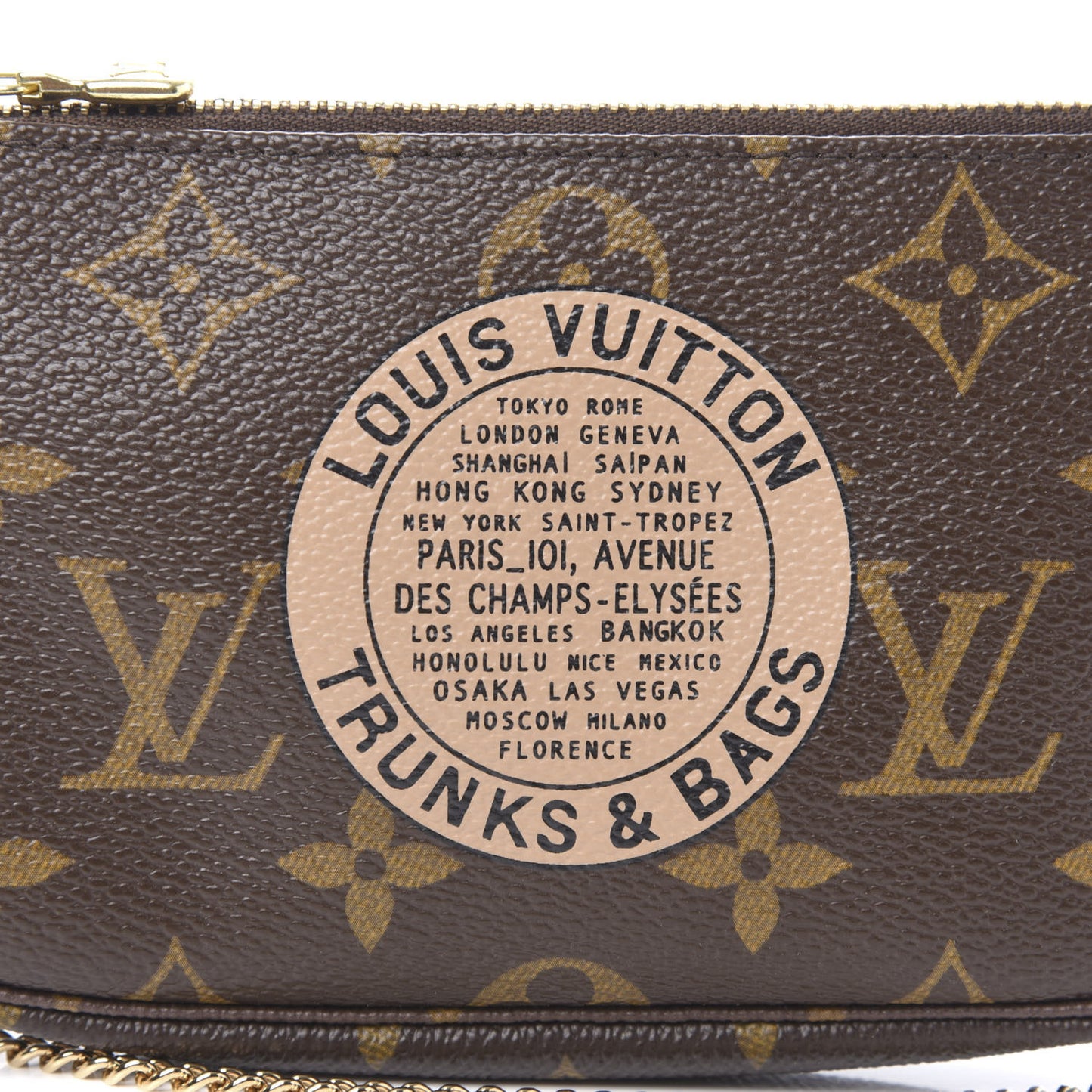 Monogram Complice Trunks and Bags Mini Pochette Accessories Beige