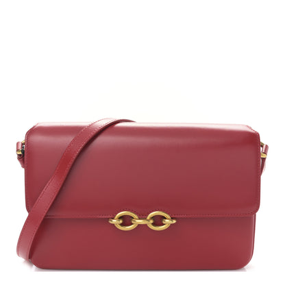 Saint Laurent Smooth Calfskin Le Maillon Satchel Rouge Eros 1 of 8