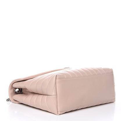 Saint Laurent Calfskin Y Quilted Monogram Medium Loulou Chain Satchel Rose Antic 4 of 11