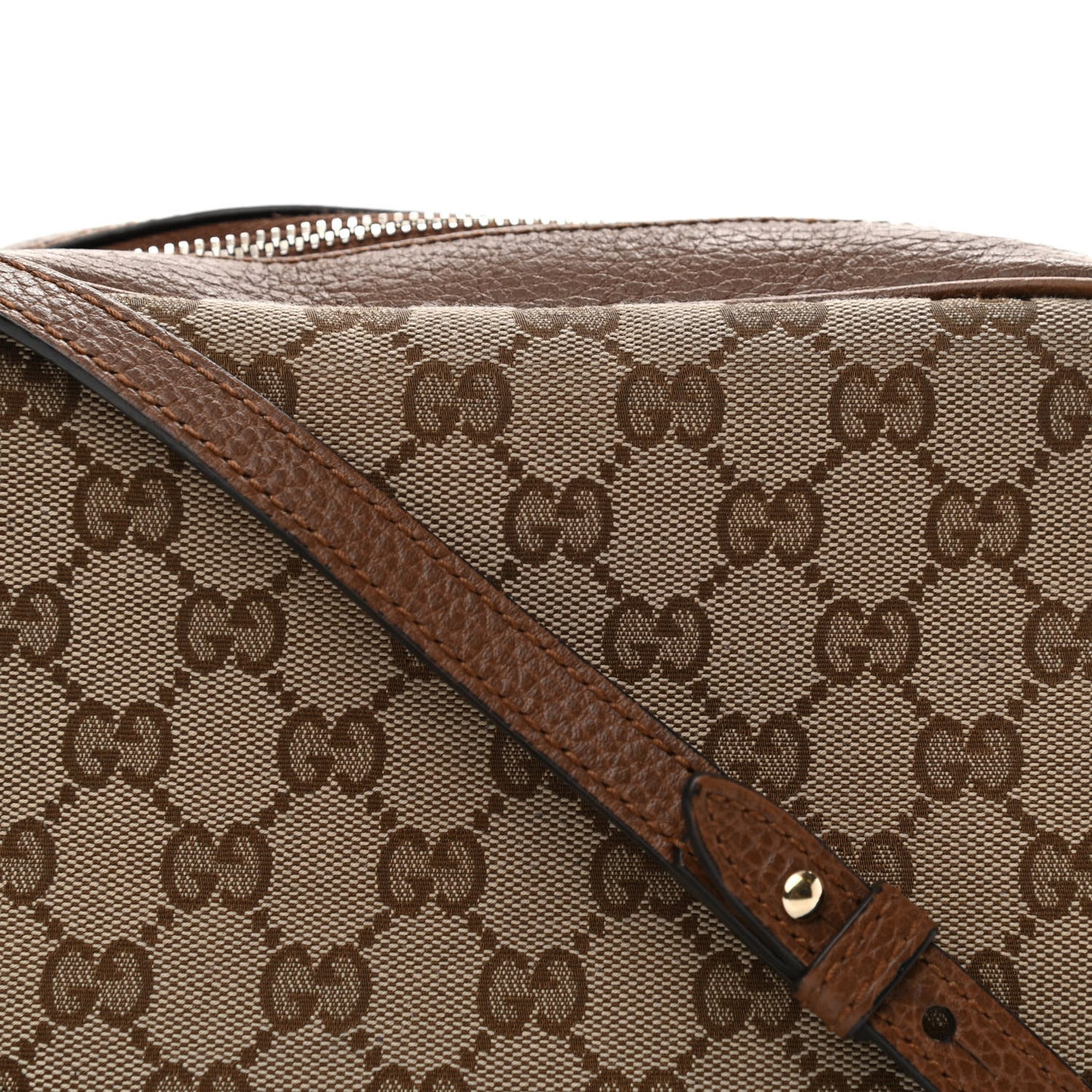 Monogram Mini Bree Messenger Bag Beige Tabacco