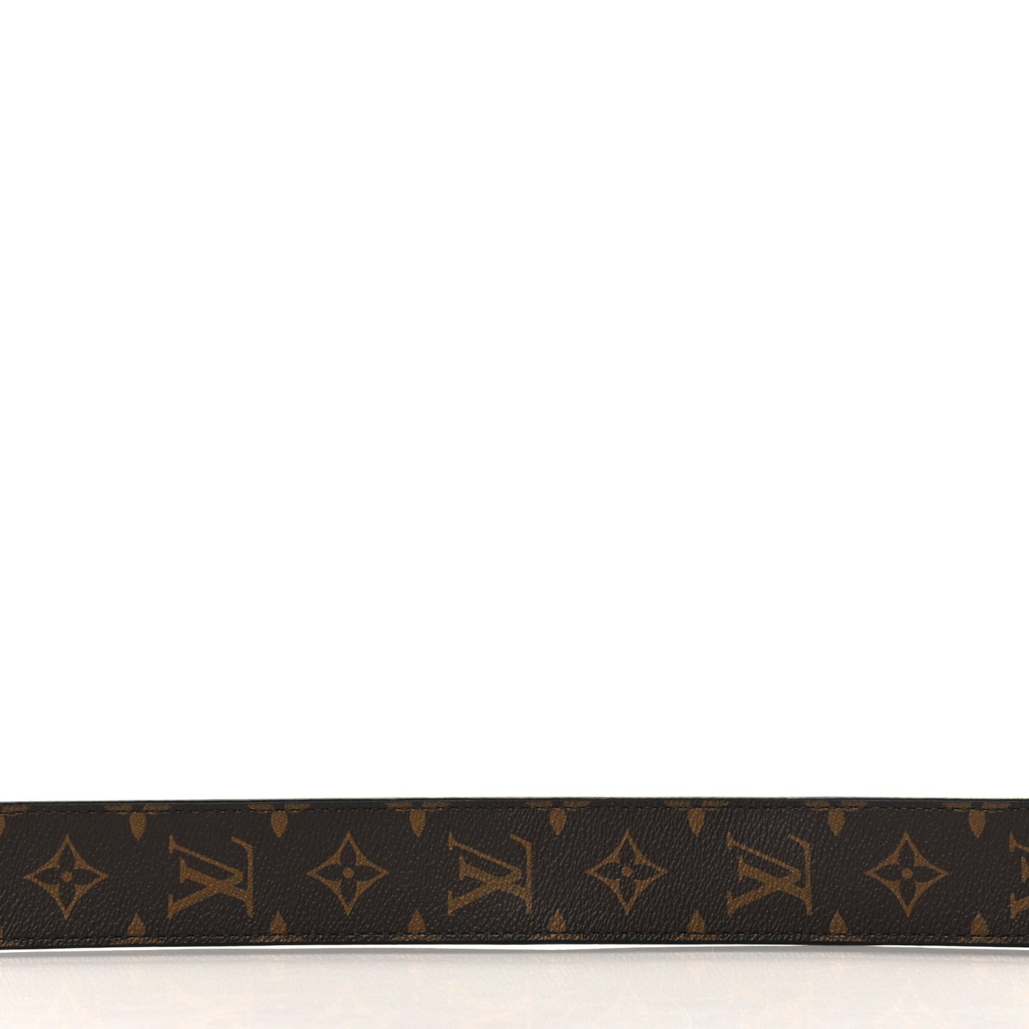 Monogram Letter Bandouliere Shoulder Strap Black