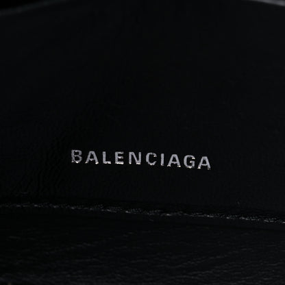 Balenciaga Shiny Day Calfskin Logo M Triangle Pouch Jaune Black 6 of 12