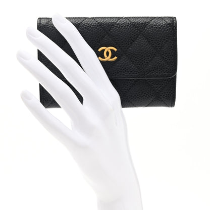 Chanel Caviar Quilted Flap Card Holder Black 2 of 7