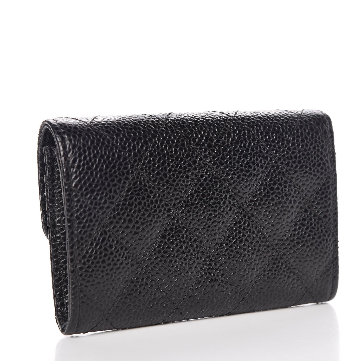 Chanel Caviar Quilted Flap Card Holder Black 3 of 9