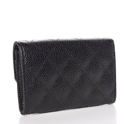 Chanel Caviar Quilted Flap Card Holder Black 3 of 9