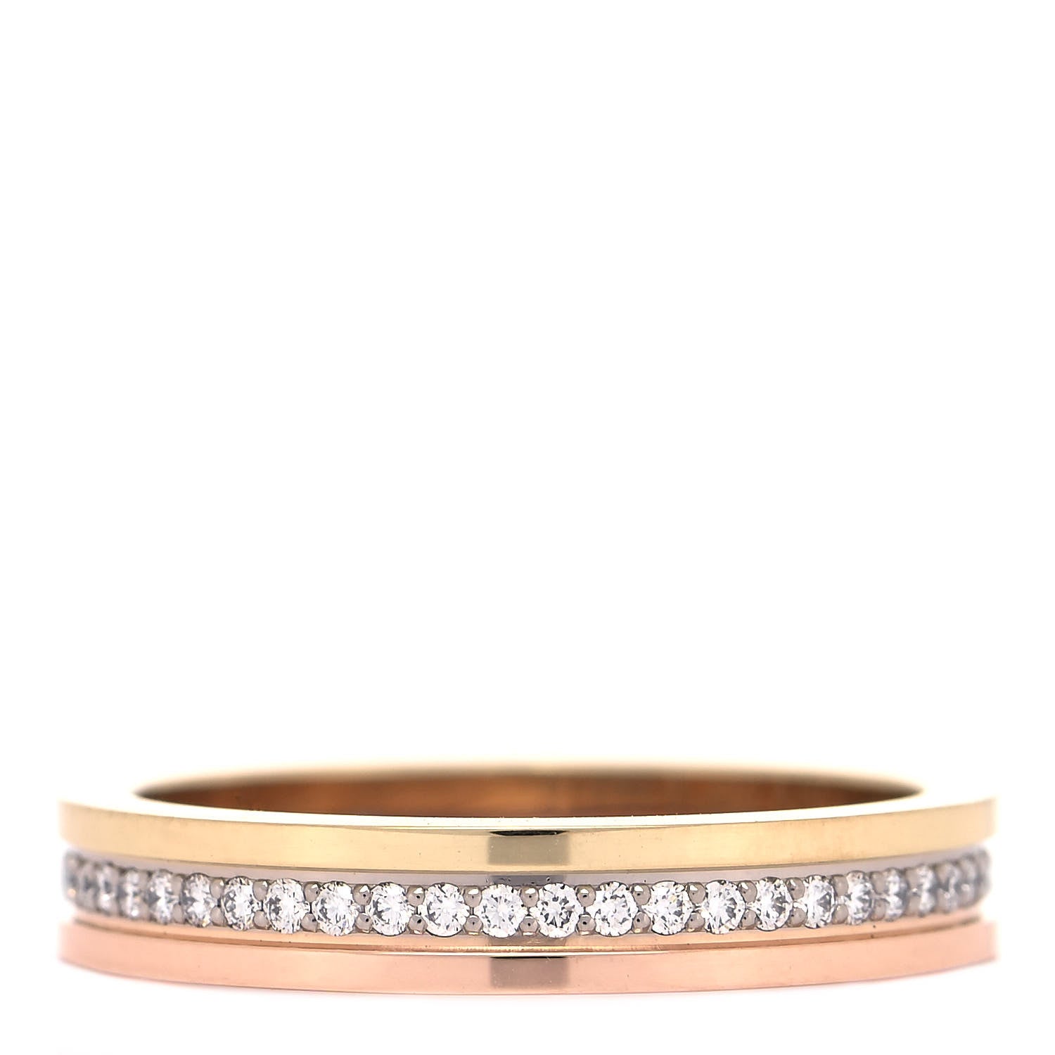 Cartier 18K White Yellow Pink Gold Diamond 3.5mm Vendome Louis Cartier Wedding Band Ring 51 5.75 3 of 6