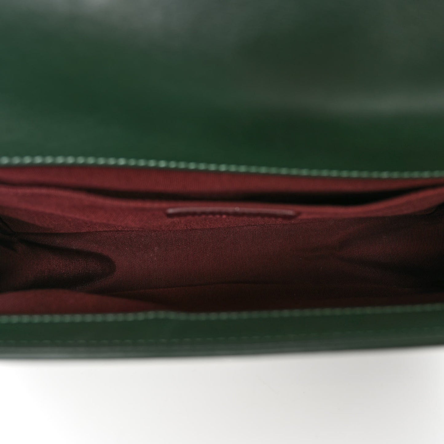 Calfskin Woven Medium Boy Flap Green White