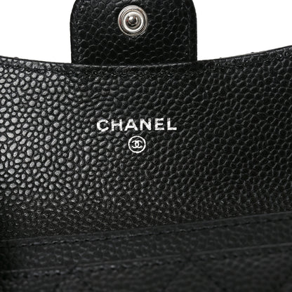 Chanel Caviar Quilted Flap Card Holder Black 6 of 9