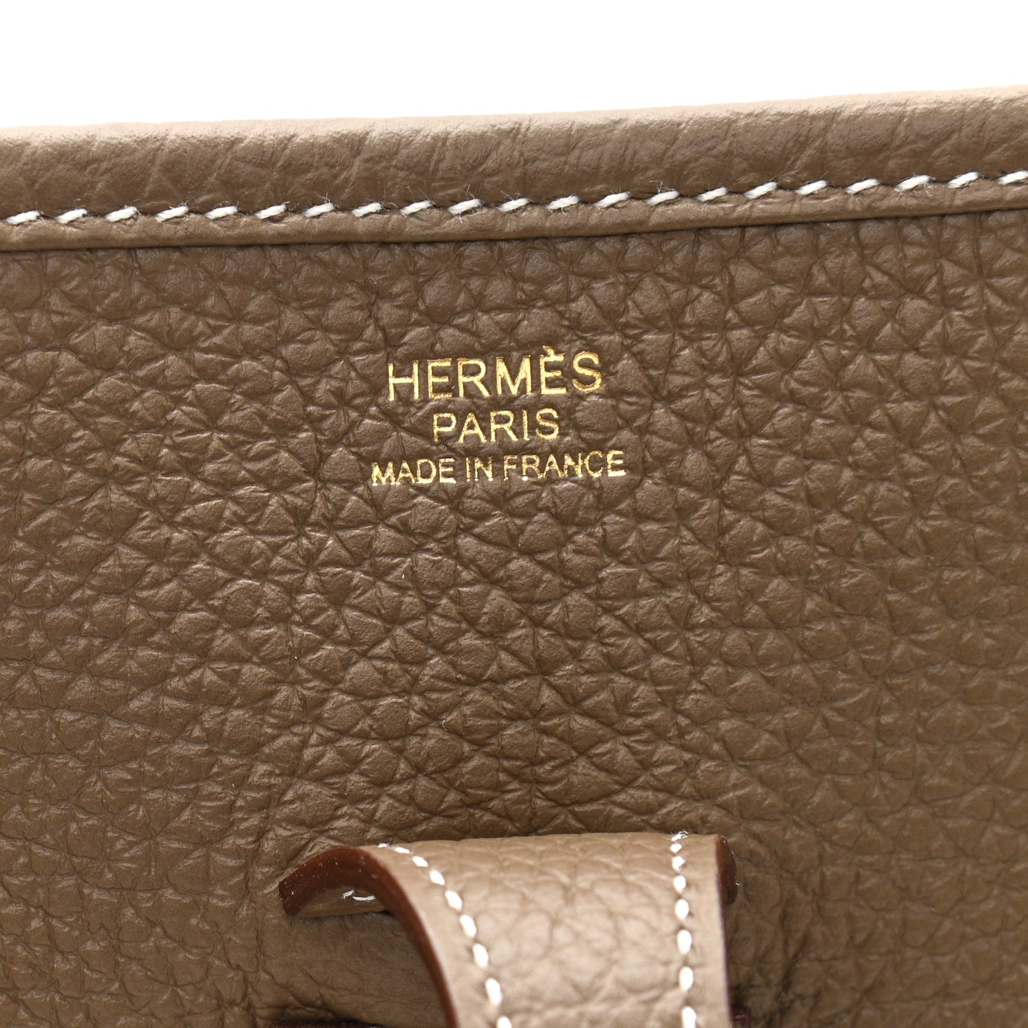 Hermes Taurillon Clemence Evelyne III PM Etoupe 6 of 10